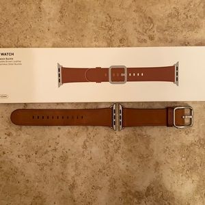 Apple Watch Saddle Brown Leather 42MM Band